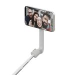 ShiftCam SnapStand Selfie – Magnetic Selfie Stick & Tripod – Compact, Foldable & Extendable with Tilt Head and Magnetic Bluetooth Remote (Stone, SnapStand Selfie)