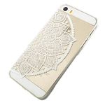 Plastic Case Cover for Iphone 5 5s 5c Henna Lotus Mandala Half Hindu Ganesh (For iphone 5c)