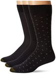 Gold Toe mensDress Crew Socks, 3 Pairs Dress Sock - multi -