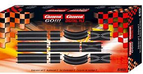 Carrera 61601 GO!!! Track Extension Set 2 Add On Parts Includes Straights, Curves, Lane Change and Narrow Sections