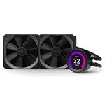 NZXT Kraken Z63 280mm - RL-KRZ63-01 - AIO RGB CPU Liquid Cooler - Customizable LCD Display - Improved Pump - Powered by CAM V4 - RGB Connector - Aer P 140mm Radiator Fans (2 Included),Black