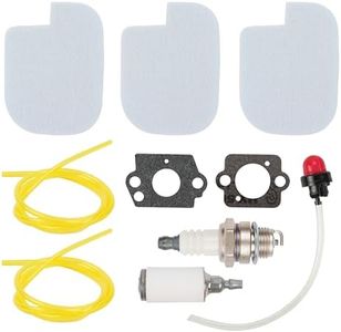 BlueStars P3314 PP4218A 530057925 Air Filter Tune Up Kit - For Poulan Pro P3416 P3816 P4018 PP3416 PP3816 PP4018 PP4218 PP3516AVX 35cc 42cc Craftsman Chainsaw Parts Fuel Line Fuel Filter Primer Bulb