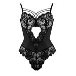 Plus Size Valentines Day Lingerie Lady High Waist Underwear Vibrator Underwear Butt Plugs Women Silk Night Gown Lace S Black