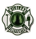 The Original Green Wild Land Firefighter Decal 4" Authentic Sticker 4" Firefighter Sticker