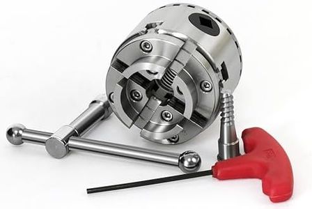 2-3/4 Inch Wood Lathe Chuck,4-Jaw Precision Self-Centering Keyed Lathe Chuck,Wood Turning Chuck with 1-Inch x 8TPI Thread,for Bowls Vases