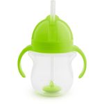 Munchkin 1 Pack 7oz Click Lock Weighted Flexi Straw Cup/Green