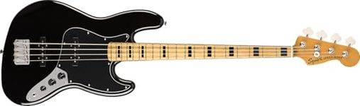 Squier by Fender Classic Vibe 70's Jazz Bass Guitar - Maple - Black