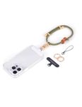 Project-CB Cell Phone Wrist Strap 1,Phone Tether Tab 2,Key Ring×2,Phone Wristlet,Phone Hand Lanyard,Phone Charm,Keychain(Green-G)