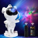 KOSU Astronaut Projector, Star Galaxy Light for Kids' Bedroom, Nebula Lamp with Remote - Music Speaker, Timer, 360° Adjustable Spaceman Galaxy Projector, Night Light, Room Decor, Party Gift