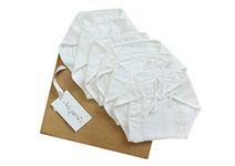 PICKSPARROW Pure Cotton Newborn Baby Clothes/Muslin Nappy/Langot (Pack of 6, Solid White)