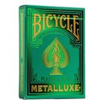 Bicycle Metalluxe Green Playing Cards - Premium Metal Foil Finish - Poker Size