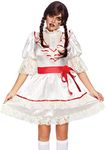 Leg Avenue Women's Haunted Doll Costume, Off-White, Medium