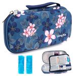 YOUSHARES Insulin Travel Cooler Case with 2 TSA-Approved Ice Packs Insulin Pen Case Diabetes Bag for Syringe Needle,Ozempic, Injector, Epi Pen, Diabetic Supply and Medication Cooler (Magnolia)