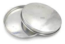 Prime Bakers and Moulders Round Aluminum Pizza Plate/Pan Baking Tray for Oven (12 Inch, 2)