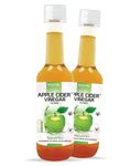 NutroVally - Apple Cider Vinegar filtered-1000ml | ACV Apple cider vinegar for Weight Loss | Organic Himalaya Apple, Better Skin Health, Digestion, Energy Boost, Immunity - 500 ml (Pack of 2)