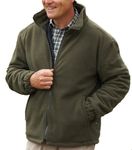 Champion Mens Glen Country Estate Quilt Lined Fleece Coat Olive XL