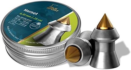 H&N Sport 92426350003 H&N Hornet Pointed Airgun Pellets .25 Cal., Gray