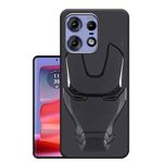 VIDO 3D Iron Man Avengers Back Case Cover for Motorola Moto Edge 50 Pro 5G