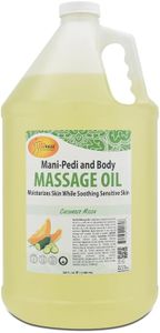 SPA REDI - Massage Oil, Cucumber and Melon, 128 Oz - Professional Full Body Massage Therapy, Made with Almond Oil, Cotton Seed Oil, Sunflower Oil, Avocado Oil, Essential Oils and Vitamin E