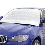 Car Windscreen Cover Magnetic Car Windshield Cover Car Windshield Cover UV Protection Dustproof and Waterproof Snow Cover for SUV, Truck and Car, All Weather