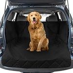 FrontPet Cargo Cover for Dogs, Water Resistant Pet Cargo Liner Dog Seat Cover Mat for SUVs Sedans Vans with Bumper Flap Protector, Non-Slip, Backseat Cover, Trunk Liner Universal Fit (X-Large/Black)