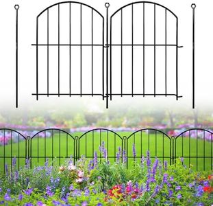 Decorative Garden Fence 17in(H)x13in(W), 26 Pack Rustproof Metal No Dig Fence Animal Barrier for Dog, Arched Flower Bed Edging Ornamental Wire Border Panel Fencing for Yard Patio Outdoor Decor