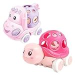 ONEST 2 Pieces Baby Girl Toy Cars f
