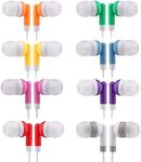 CN-Outlet Kids Bulk Earbud Headphones 50 Pack Multi Colored, Individually Bagged, Wholesale Disposable Earphones Perfect for School Classroom Libraries Students (50Mixed)