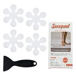 Secopad Bathtub Stickers Non-Slip, 24 PCS Safety Shower Treads Adhesive Appliques with Premium Scraper (Clear)