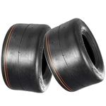 MaxAuto Set of 2 13X6.50-6 Lawn Mower Tire, 13X6.5-6 Lawn Tractor Tires, 13X6.5X6 Smooth Turf Tire for Zero Turn Mower, 4PR Tubeless/Load Range B