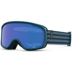 Giro Womens Moxie Ski/Snow Goggles - Harbor Blue Sequence - Grey Cobalt/Yellow Lens