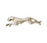 Knighthood Silver Jaguar Lapel Pin Shirt Stud Brooch for Men