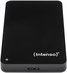 Intenso Externe Festplatte 5 TB 2,5 Zoll – USB 3.2 Gen 1x1 USB-A – 5400 U/min – Portable HDD mit Schutzhülle – kompatibel mit Windows und Mac – Schwarz