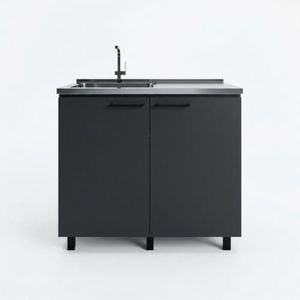 Bussolengo 24-Inch Freestanding Utility Sink Cabinet with Basin