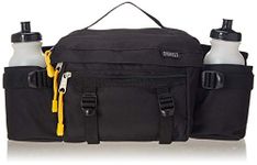 Everest Hiking Sports Dual Bottle Black Fanny Waist Lumbar Pack Bag 2 Squeeze Bottles Included