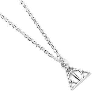 Harry Potter Official Deathly Hallows Necklace by The Carat Shop, one size, Zinc, No Gemstone