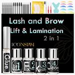 Lash Lift Kit, Lash Lifting and Brow Lamination 2 in 1, DIY Eyelash Perm At Home, Perming Lashes With Strong Glue(lash and eyebrow lift kit)