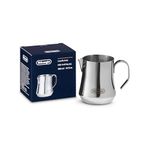 De'Longhi DLSC060 ECO 311.W / BK / R / B milk jug, 18/8 stainless steel, 350 ml, 12 oz