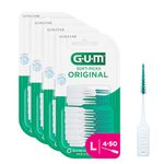 GUM Soft-Picks Original Interdental Cleaners | Teeth Cleaning and Plaque Removal | 4 x 50 Pieces (Size L: ISO 2 - ISO 3-5, 1.1-1.8 mm)
