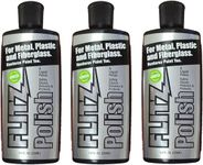 Flitz LQ 04587-3A-3PK Metal, Plastic and Fiberglass Liquid Polish, 7.6 oz. Bottle, 3-Pack
