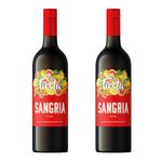 La Fiesta Sangria 5% ABV | Fruity British Red Wine | 2 x 75cl Bottles