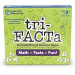 Learning Resources tri-FACTa Multiplication & Division Game, Homeschool, Math Game, 2-4 Players, 104 Piece Set, Ages 8+