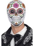 Smiffys Se±or Bones Mask, White , Mexican Day of The Dead/Sugar Fancy Dress, Adult Dress Up Masks