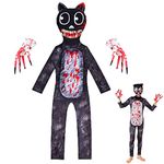 ALMDA Halloween Costume for Kids, Boys horror costumes jumpsuit, Monster Themed Cosplay Party Props, Child Gifts (L)