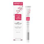 Hada Labo Tokyo Age Correcting Eye Cream 0.5 Fluid Ounce - with Super Hyaluronic Acid, Caffeine, Collagen and Light Diffusing Pigments - lightweight anti-aging eye cream, non-greasy, fragrance free