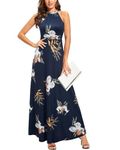 STYLEWORD Womens Summer Dress Maxi Dress Sleeveless Elegant Formal Evening Long Spring Dresses(Floral19,XL)