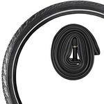 1-Pack 27.5 Panaracer Bike Tire (1) for Commuter, Mountain & Electric Bikes, Green Shield Puncture Resistance Technology, Inner Tube (1), 27 TPI, 27.5” x 2.4”, Total of 2