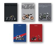 Dynamis Super Bike Vertical Wall Paper Poster Pack - Set of 5, A3 Size, 12x18 inch Unframed Art Prints - Home, Bedroom, Living Room & Decor - Aesthetic, Matt Finish