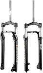 Criblor 26x4.0 inch MTB Suspension Fork,Mountain Bike Snow Fork Fat Bicycle Fork Mechanical Forks Locking Suspension Forks Aluminum Alloy Fit 4.0" Tire Spread 135mm Bicycle Fat Suspension Fork