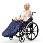 BRAMBLE Fleece Lined Lower Body Wheelchair Cover (Navy) with Inside Pocket & Easy Zip - Universal Fit, Perfect for Keeping Legs Cosy, Warm & Dry